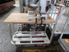 aluminum stocking cart