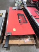 pair of crash doors w/ steel door frame