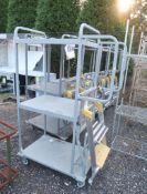 stocking platform w/ shelves