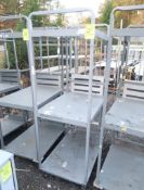 stocking platform w/ shelves