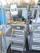 stocking platform w/ shelves