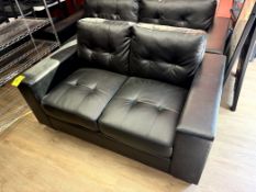FAUX LEATHER LOVE SEAT