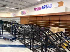 63FT RUN OF LOZIER WALL SHELVING