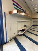 36FT RUN OF LOZIER WALL SHELVING