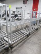 aluminum cooler racks, on casters