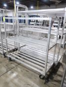 aluminum cooler rack, on casters