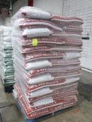 pallet of New Earth red mulch