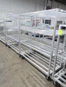 aluminum cooler racks, on casters