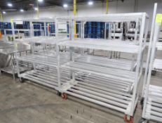 aluminum cooler racks, on casters
