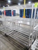 aluminum cooler rack, on casters