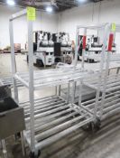 aluminum cooler rack, on casters