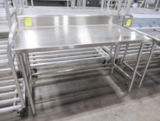Stainless Steel Table w/ backsplash