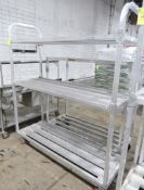aluminum cooler rack, on casters