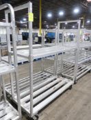 aluminum cooler rack, on casters
