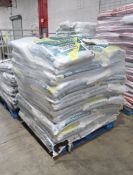 pallet of Texas Native organic mulch