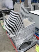 chairs- aluminum frame w/ mesh seats & backs