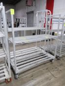 aluminum cooler rack, on casters