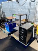 TWO PALLETS OF OFFICE FURNITURE AND DÉCOR