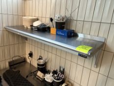 48IN X 12IN STAINLESS STEEL WALL SHELF