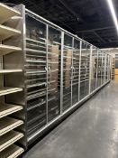 32FT RUN OF 2018 HILL PHOENIX MULTIDECK W/ MED TEMP DOORS