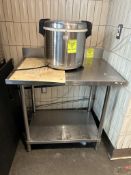 3FT STAINLESS STEEL TABLE W/ BACKSPLASH
