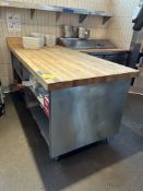 80IN MAPLE TOP BAKERY WORK TABLE
