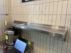 60IN X 12IN STAINLESS STEEL WALL SHELF