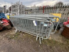 Approx. 17 Galvanised Steel Barrier Frames, 15% buyers premium + VAT on this lot Please read the