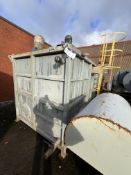 Wash Plant Agitator Tank, overall size approx. 3.1m x 2.1m x 2m deep, with two agitator motors,