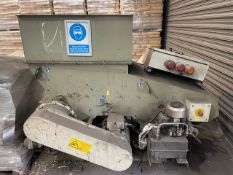 Scanhugger HL 2-7-10 Single Shaft Shredder, motor is either 7.5kW or 11kW and believed to have