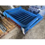 Five Fabricated Stainless Steel Barriers, each approx. 1.3m x 1m high, lot located Holme upon