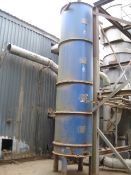 Handling Techniques Silo, with sweep arm discharge, approx. 1.5m dia. x 4.5m wall height, total