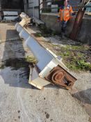 U Trough Screw Conveyor, with stainless steel case and mild steel centre tube and flights. The