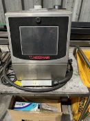 Needham N32- M-1 Continuous Inkjet Printer, built in 2018. Can print on boxes and bags. Line speed