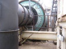 Bunker Discharge Screw, approx. 500mm dia. x 5m long, with 200mm dia. center tube and open end