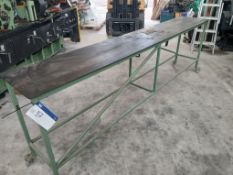 Mobile Steel Workbench, 2500 x 450mm Please read the following important notes:- ***Overseas