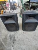 2 EV SX100 Tripod Mounted Speakers (Zero Rated for VAT) Please read the following important