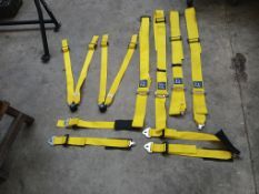 2 TRS Five Point Racing Harnesses, No: 07/15K FIA D/107.C98 (Tag - do not use after 2020) (Zero