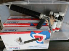 3 Abnox Wagner High Pressure Grease Guns for Hydrolock Cutter Blocks (1 Fully Built, 2 Dismantled