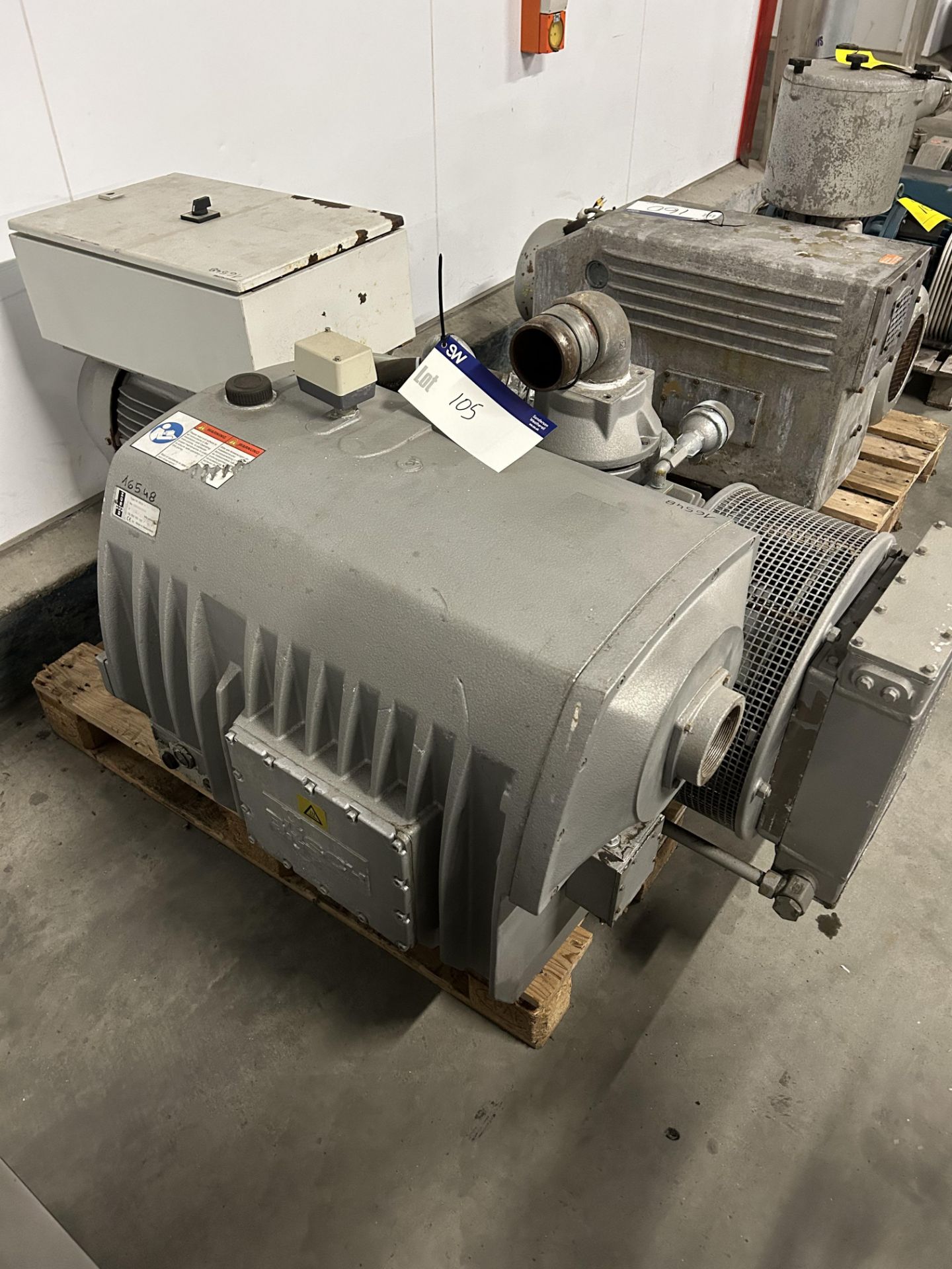 Busch RA630 Vacuum Pump, approx. 1.7m x 0.9m x 0.8m high, lift out and loading charge + VAT £30