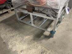 Aluminium Pallet Stand, approx. 1m x 1.2m x 0.5m high, lift out and loading charge + VAT £20