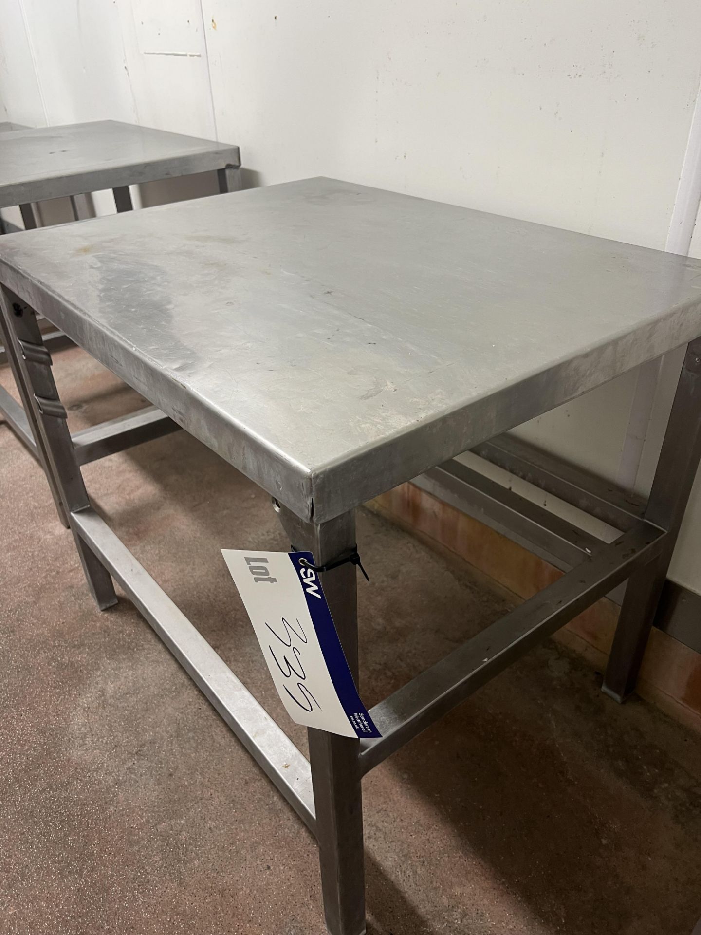 Table - 87 x 67 x 77cm H, lift out and loading charge + VAT £20 Please read the following - Image 2 of 2