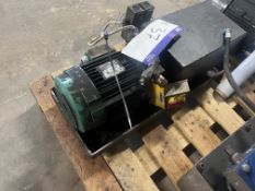 Hydraulic Pump, in bund, approx. 70cm x 28cm x 30cm high, lift out and loading charge + VAT £10