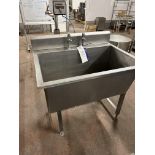 Deep Utensil Sink, approx. 1m x 0.75m x 0.9m high, lift out and loading charge + VAT £20 Please read