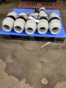 Five x Plasson 125 Pipe Connectors, one x Palsson 90 pipe connector, one x 90 degree bend, lift