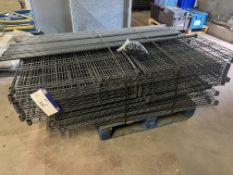 Pallet of Caged Racking, approx. 60 shelves and 30 uprights, each shelf 90cm x 50cm, uprights 1.8m