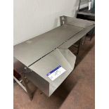 Sorting Table, with chute and upstand, approx. 1.65m x 1m x 0.9m high, lift out and loading charge +