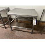 Table - 87 x 67 x 77cm H, lift out and loading charge + VAT £20 Please read the following