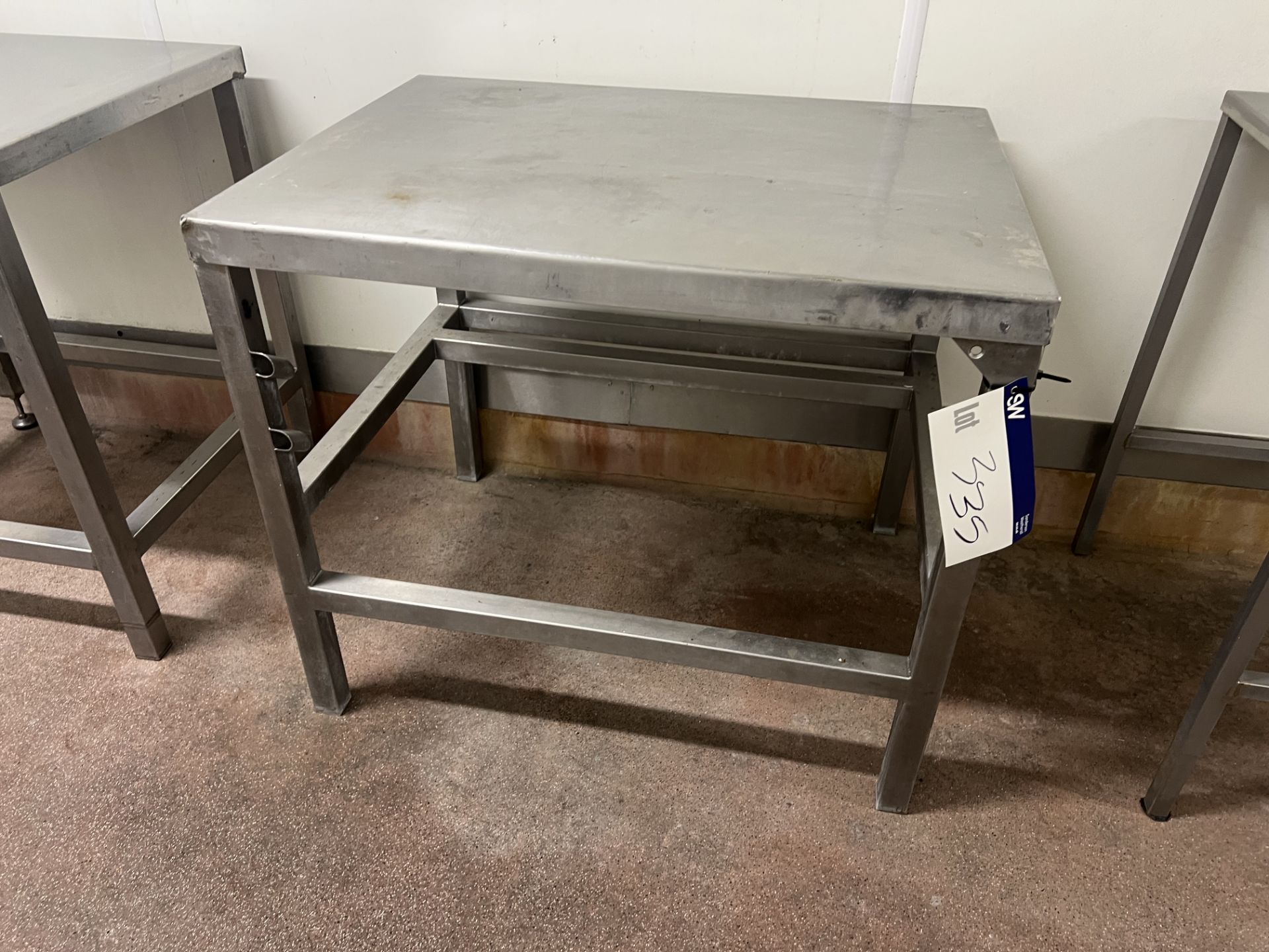 Table - 87 x 67 x 77cm H, lift out and loading charge + VAT £20 Please read the following