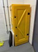 Single Door Lockable Plastic Chemical Storage Cabinet